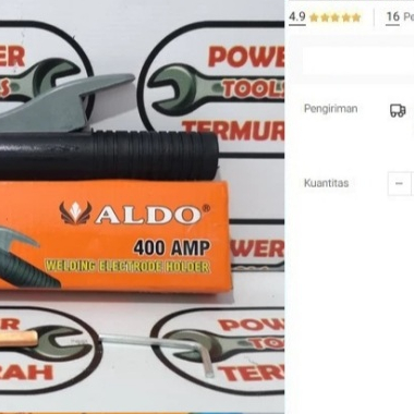 

Tang Las Stang Las 400 A ALDO Tipe French Welding Electrode Holder