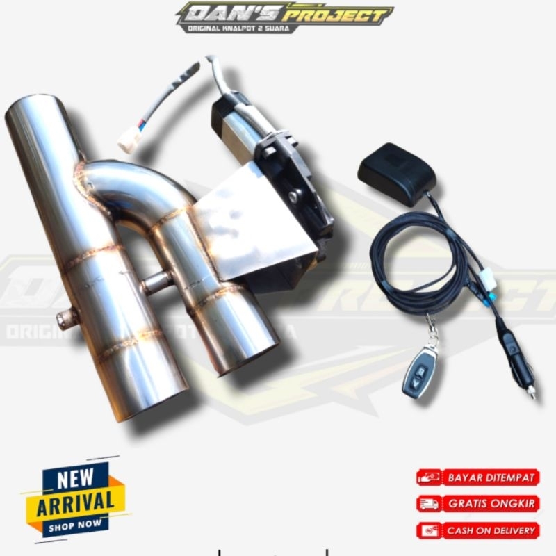 valvetronic exhaust 2 katup (kran suara) bahan tebal
