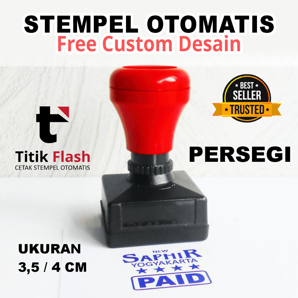 

PROMO STEMPEL FLASH CUSTOM PERSEGI