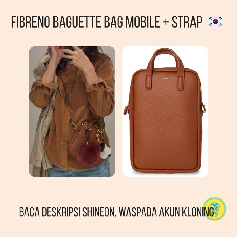 FIBRENO BAGUETTE BAG MOBILE + STRAP ORIGINAL