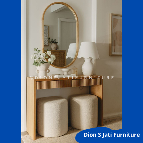 meja rias kayu jati modern meja rias jati minimalis modern