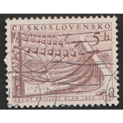 

A 11457 SATU BUAH PRANGKO CEKOSLOWAKIJA NOMINAL 5 HALERU TEMA DRUHY PETILETY PLAN 1958-1960 DENGAN KONDISI SUDAH ADA CAP