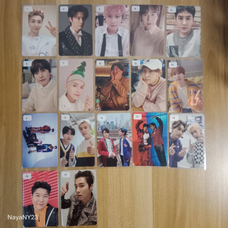 Photocard Official Super Junior & TVXQ The Renaissance Pink Christmas SMCU Time Slip zero Love Story