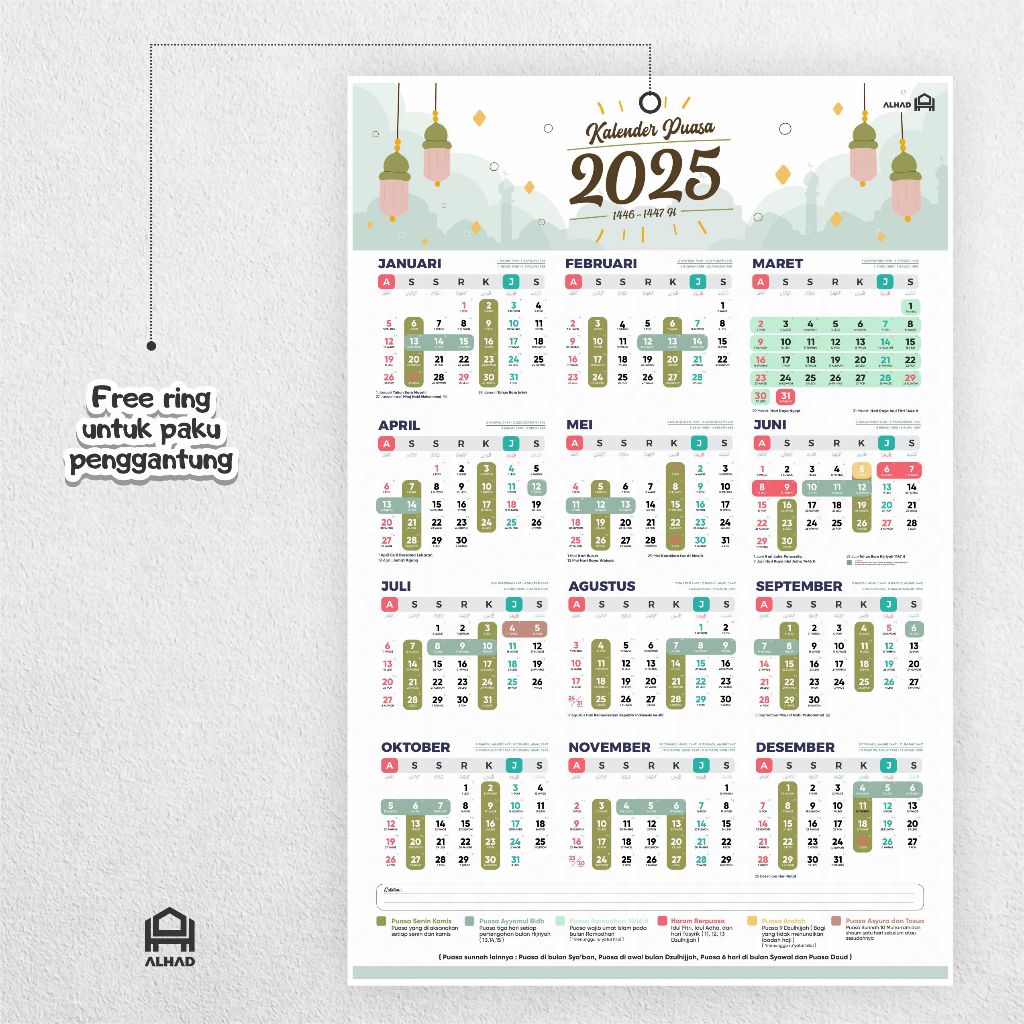 

Kalender Puasa 2025 I Komplit I Ukuran A3+ I A06