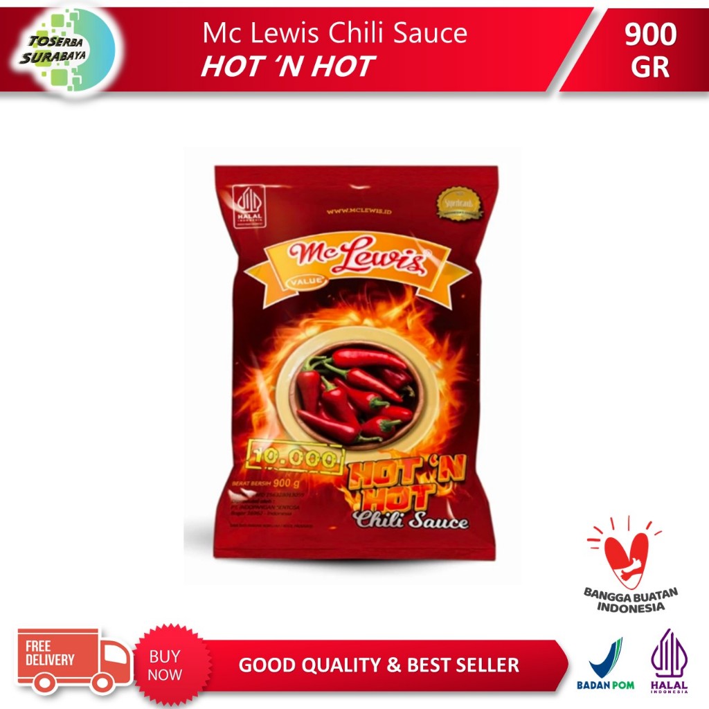 

Mc Lewis HOT 'n HOT 900gr (BARU) - Chili Sauce BEST SELLER