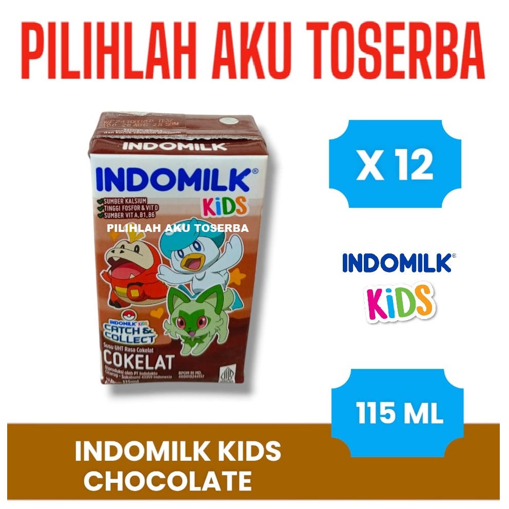 

Susu INDOMILK KIDS COKLAT (Cokelat) UHT - 115 ml ( HARGA 12 PCS )