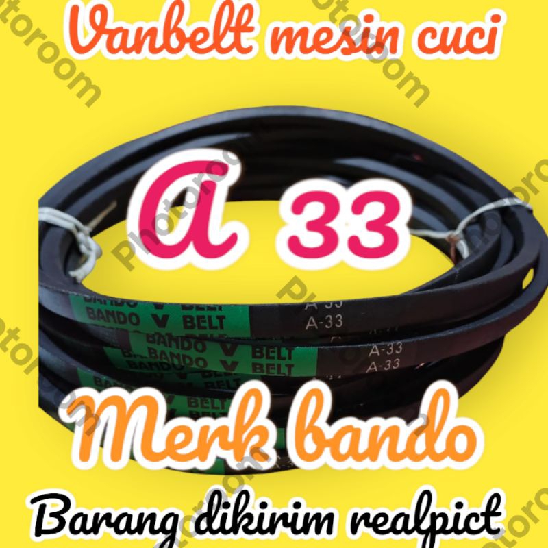 V-Belt VANBELT A33 Bando buat mesin cuci Sharp dan lainnya
