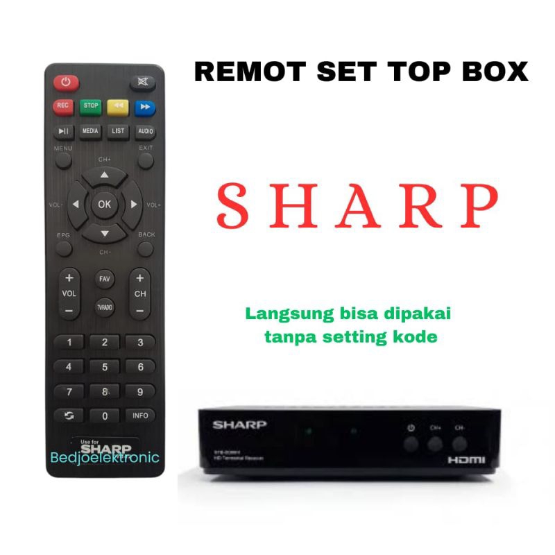 REMOT SET TOP BOX SHARP DVBT2