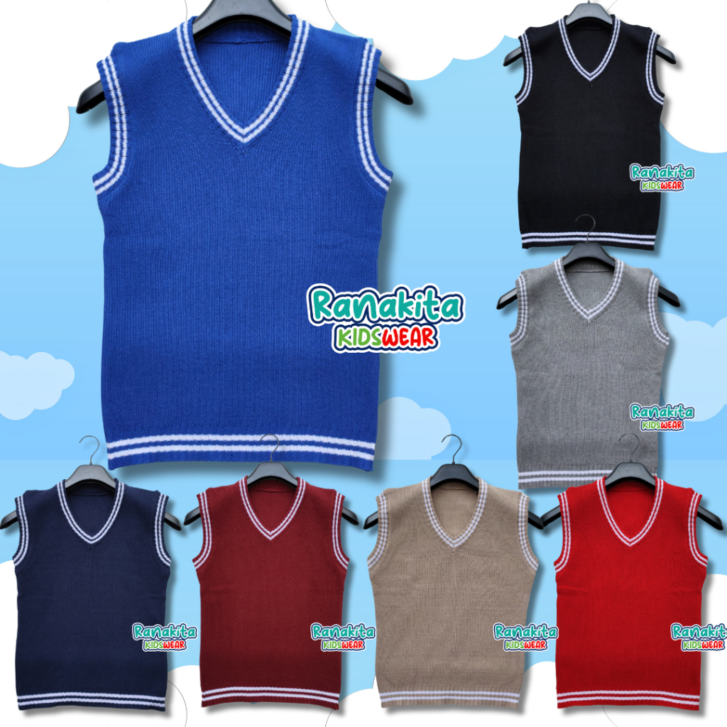 ROMPI RAJUT ATASAN ANAK LAKI-LAKI DAN PEREMPUAN USIA 2-12 TAHUN