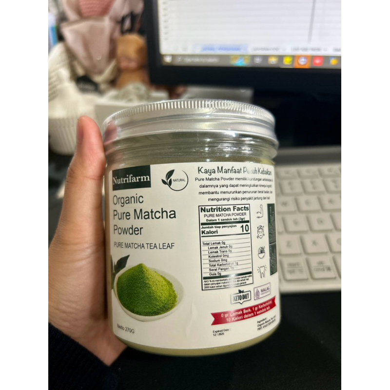 

Nutrifarm Premium Matcha Powder/Bubuk Matcha Nutrifarm Original (NEW)