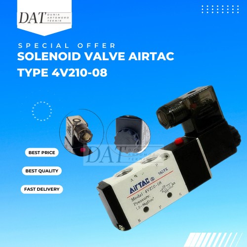 4v210-08 Solenoid Valve Airtac 4v 210-08 Selenoid Valve Type 4v210 08