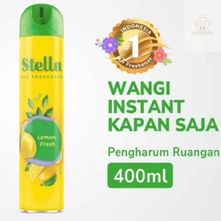 Stella Aerosol 400ML Pengharum Ruangan Semprot Stella Lemon | Stella Aerosol Spray | Stella 400ML