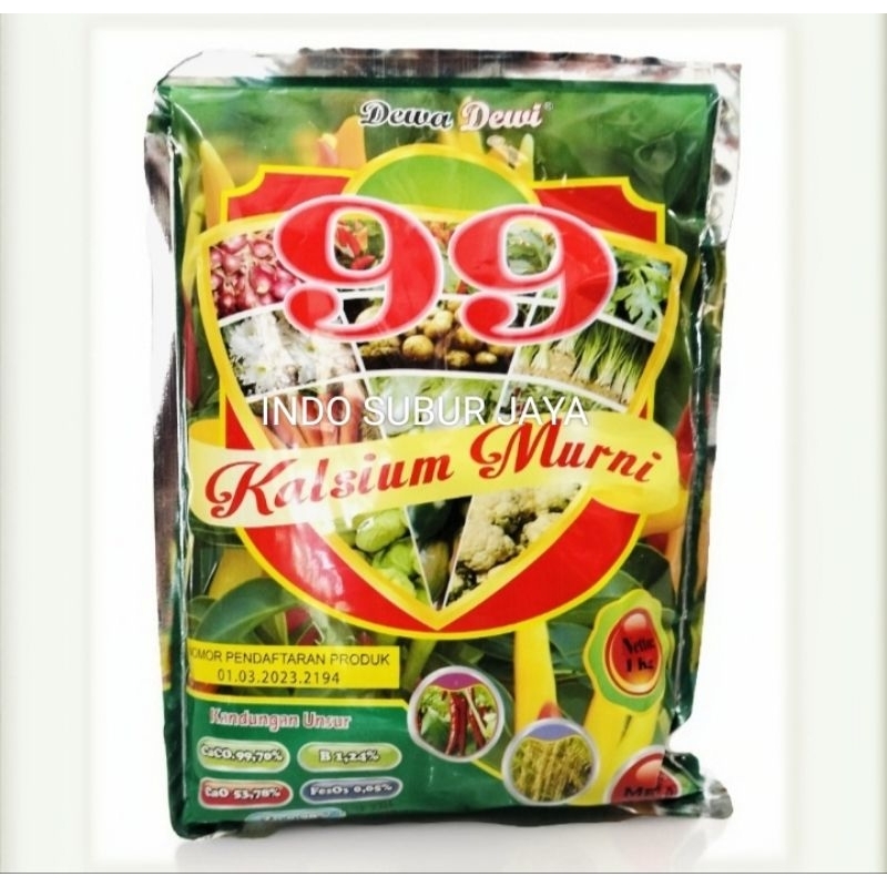 Kalsium Murni 99 1 Kg Pupuk Kalsium Tanaman