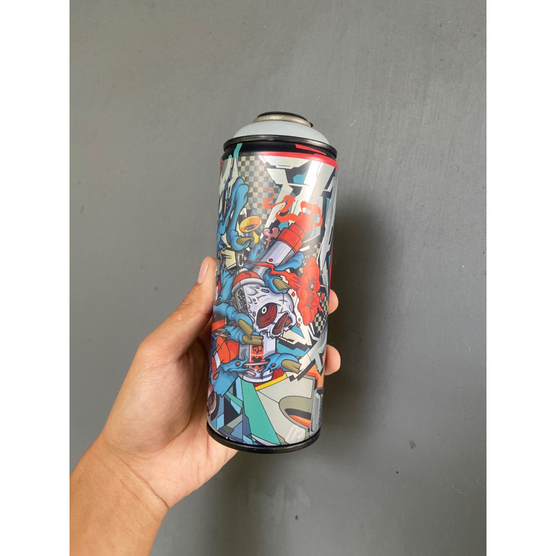 rhema cans cat semprot graffiti mural