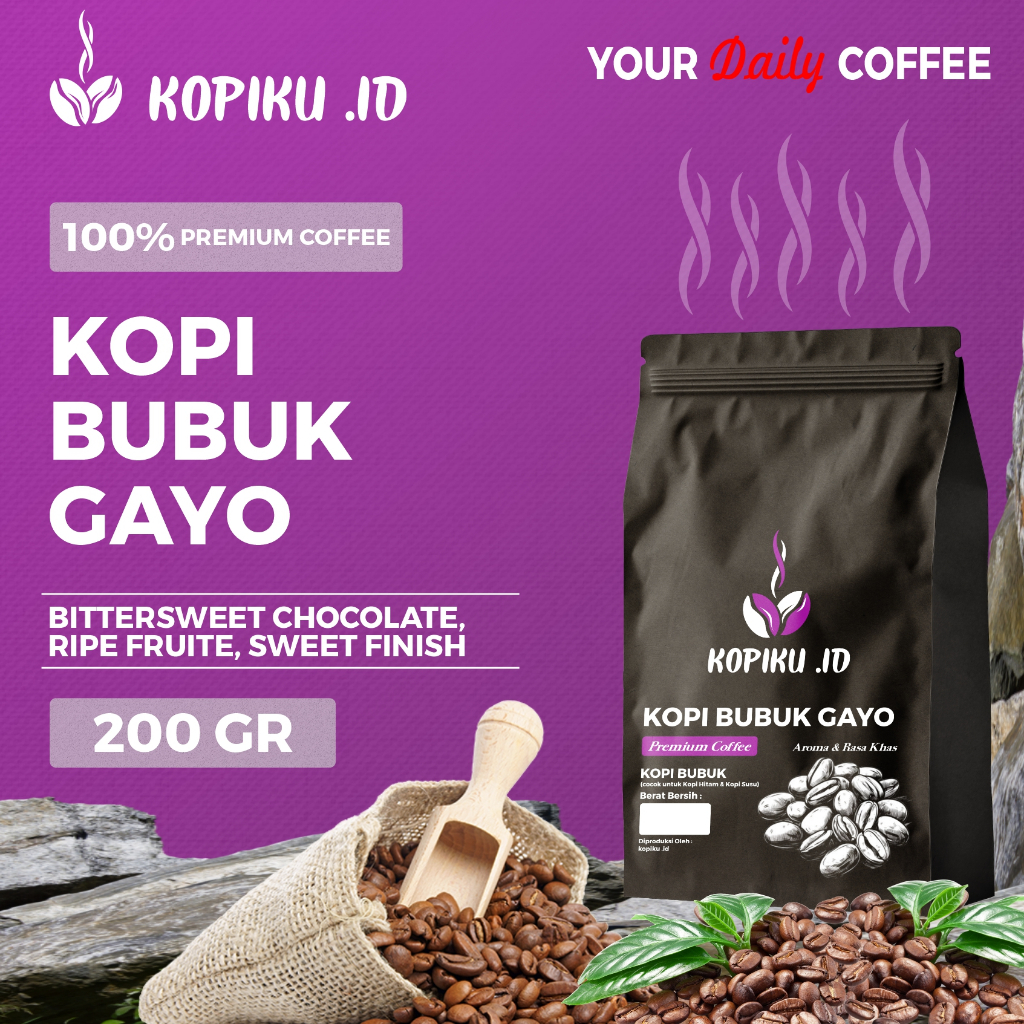 

Kopiku.id - Bubuk kopi Gayo Premium sangat mantul 200gr