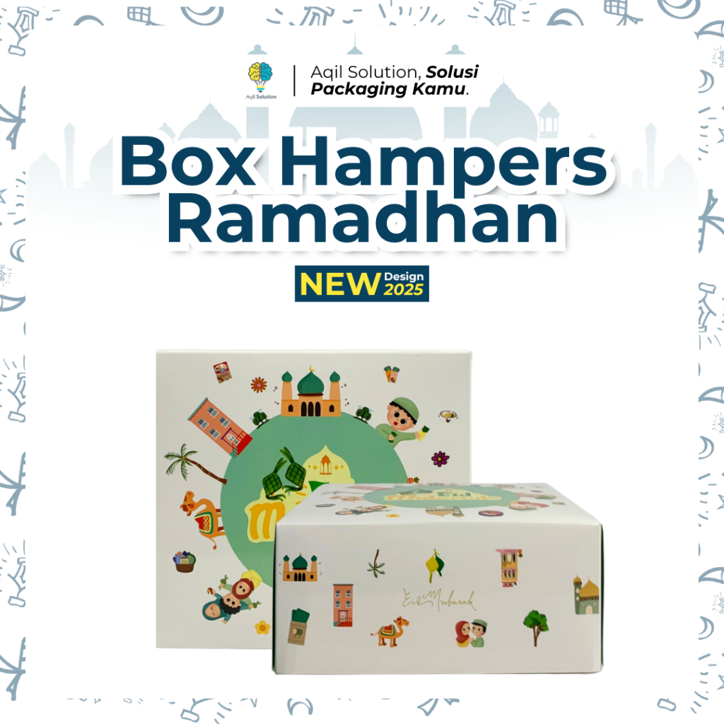 

Tiny Box / Box Hampers Lebaran / Box 16,5x15,5x7,5 cm / Box Toples Lebaran persegi panjang 350 gr isi 2 pcs new design Aqil Solution