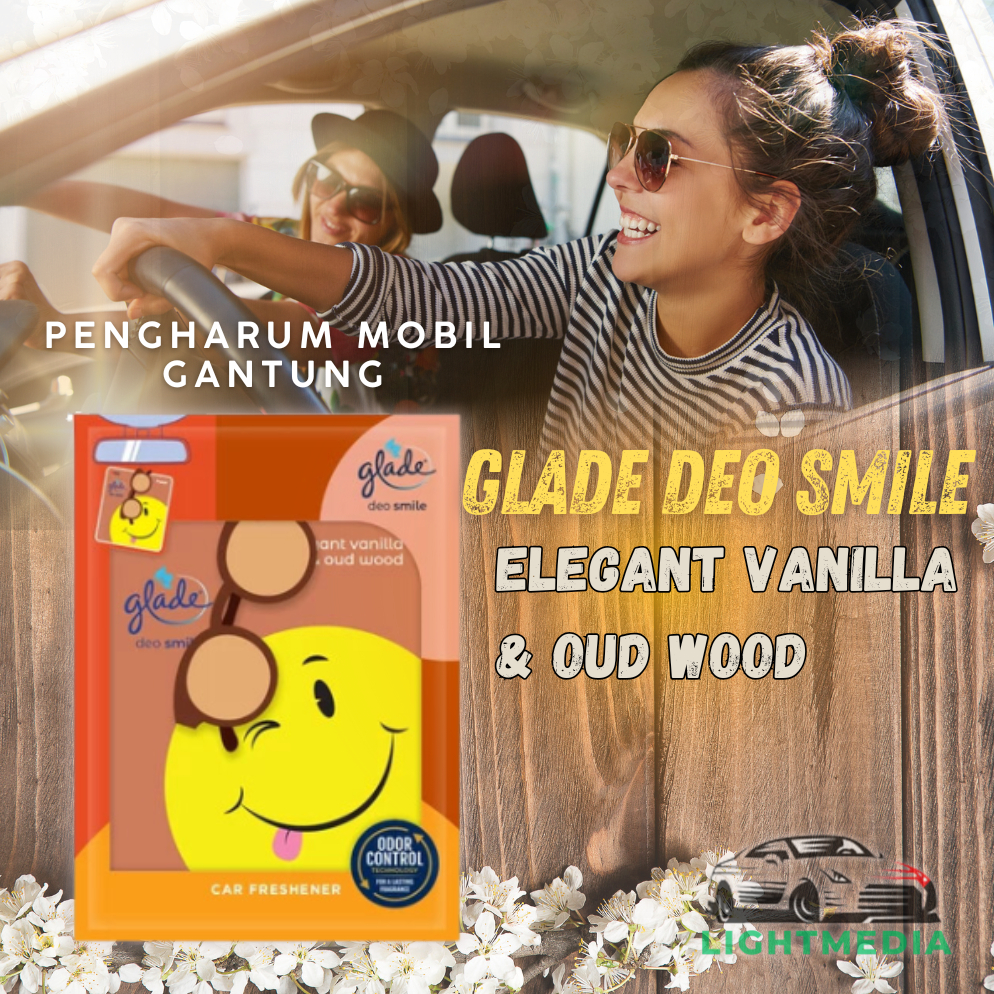 pengharum mobil glade gantung Glade Deo Smile Vanilla Outwood