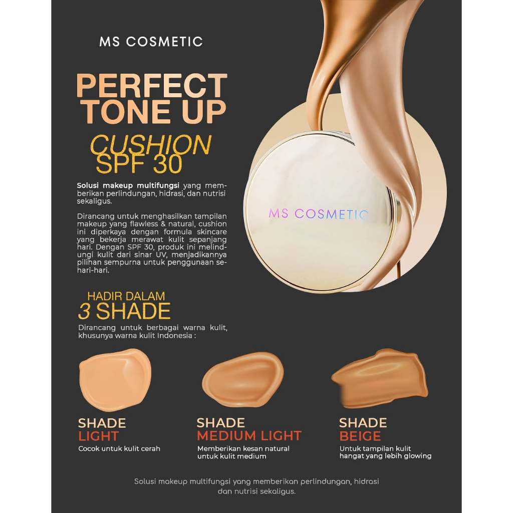 Ms Glow Ultra Cushion Original Bedak Ms Cosmetics