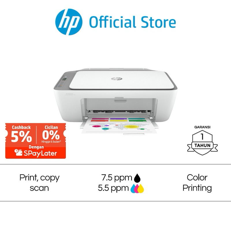 PRINTER BEKAS - Printer HP DeskJet 2876 All in One ( Print Scan Copy )