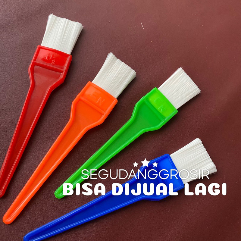 6 PCS DAN 1 LUSIN KUAS KUE / KUAS KUE PLASTIK / KUAS MENTEGA / KUAS PANGGANGAN / KUAS KUE BESAR MURA