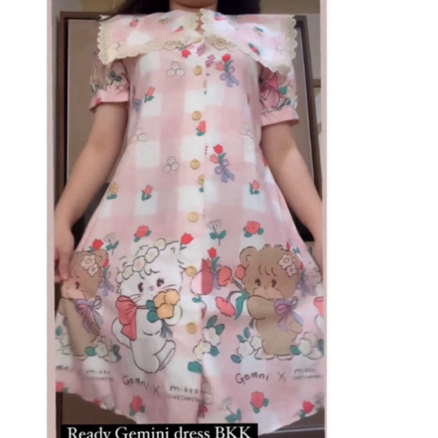 Midi Dress GEMINI Bangkok harajuku style