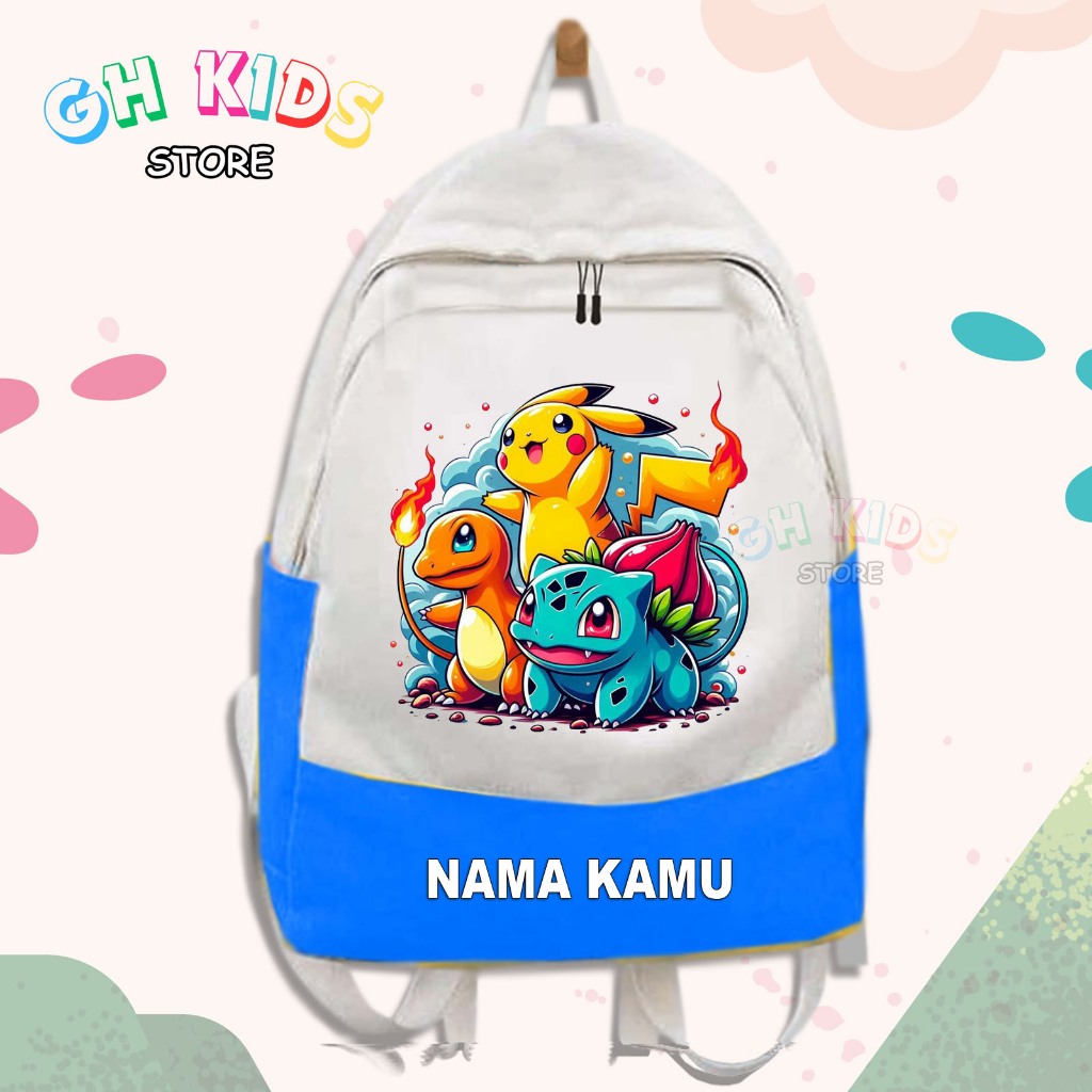 Tas Ransel Anak Gambar POKEMON GO Bacpack Sekolah Terbaru 205 - GH Kids Store