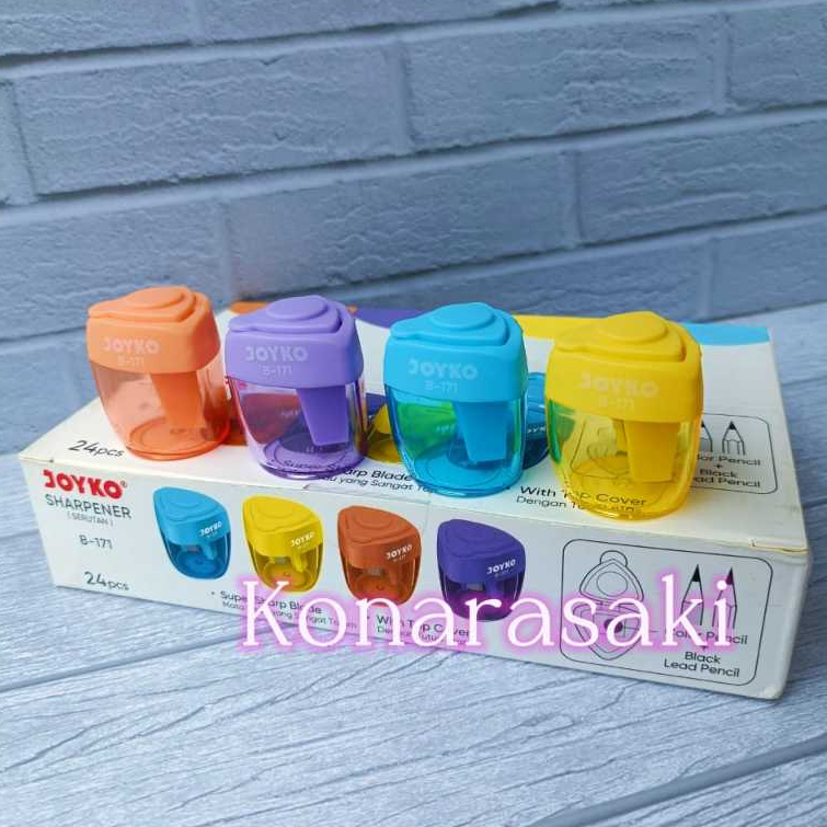 

ISI 6 pcs Joyko Sharpener B-171 / Rautan Serutan Pensil