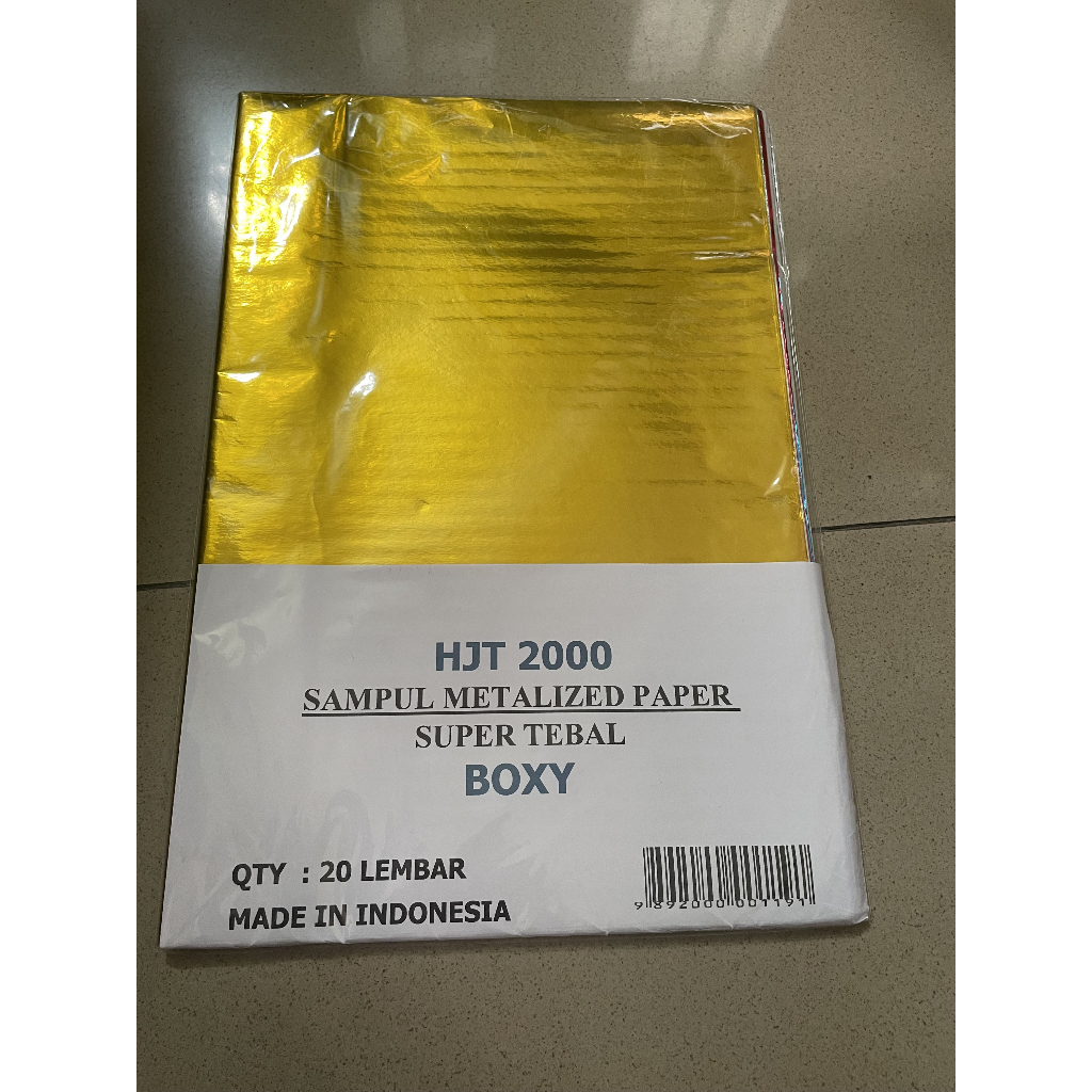 

Sampul Metalized Paper Super Tebal HJT 2000 Boxy (Per 20 Lembar)