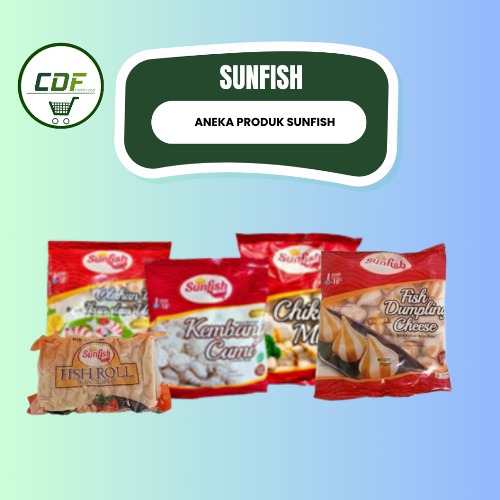 

SUNFISH :Chikuwa Mini/ Dumpling keju (200gr & 500gr)/ Fish Roll (250gr & 500gr)