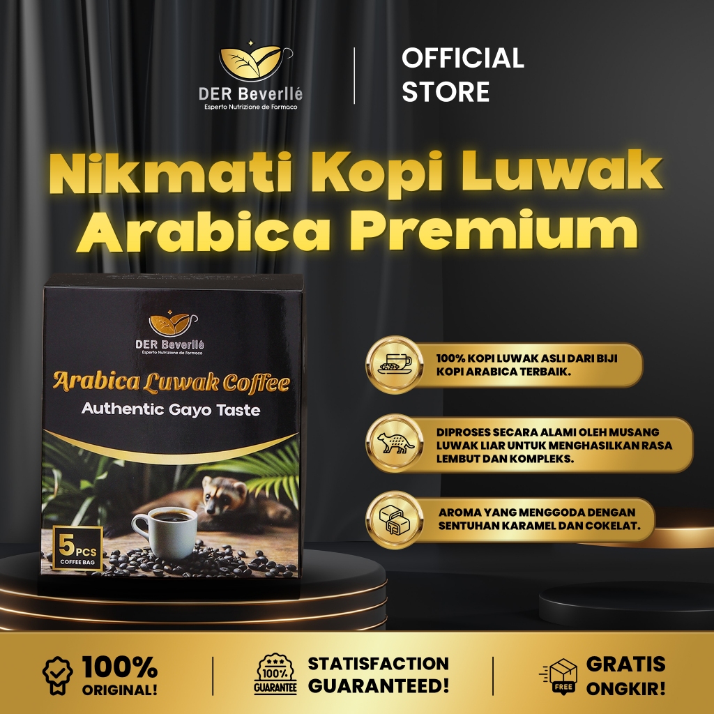 

Der Beverlle - Kopi Luwak Liar Asli 100% Wild Luwak Coffee Premium