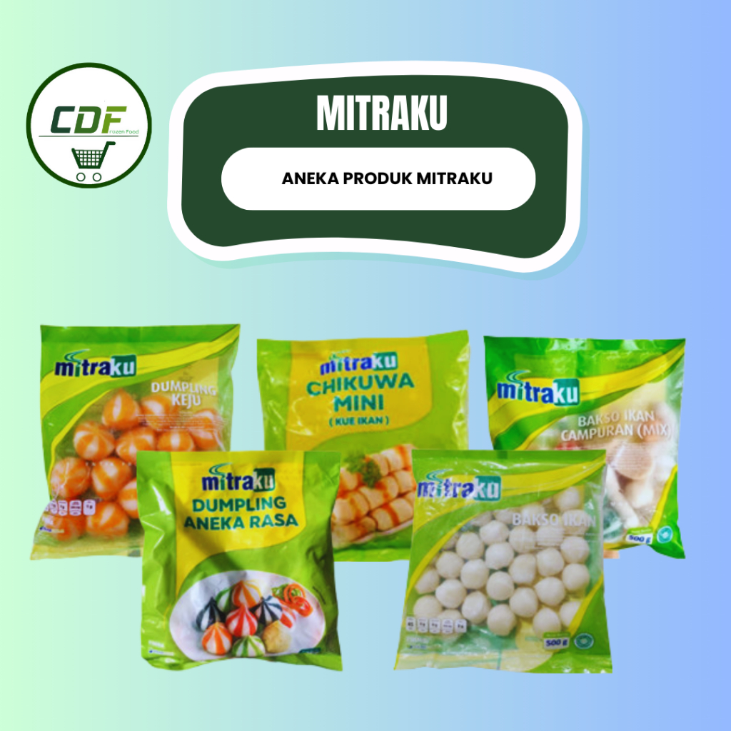 

Mitraku Dunpling Keju/Chikuwa Mini/Bakso Mix/Aneka Dumpling/Bakso Ikan 500gr