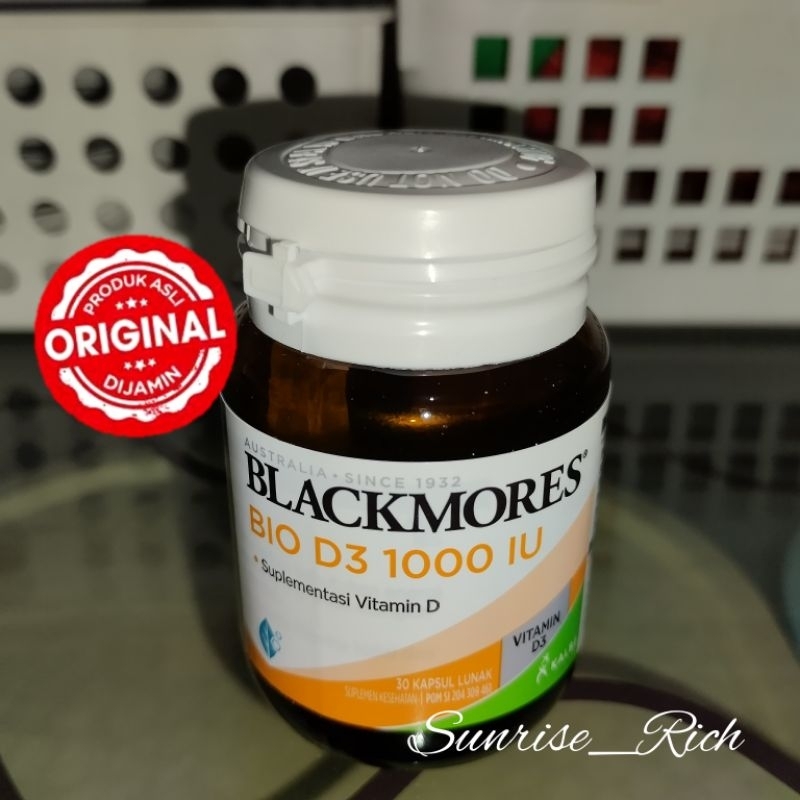 BLACKMORES BIO D3 1000 IU 30 KAPSUL - Suplementasi Vitamin D