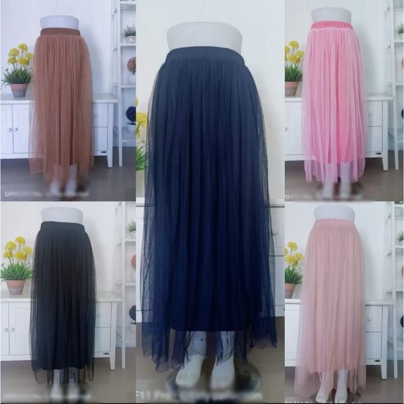 Rok tutu skirt polos/Rok tutu tile/Rok tutu dewasa/Rok tutu panjang