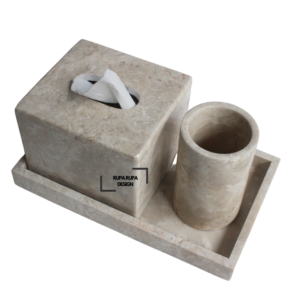 Tempat tisu marmer/box tissue marble/kotak tisu marmer