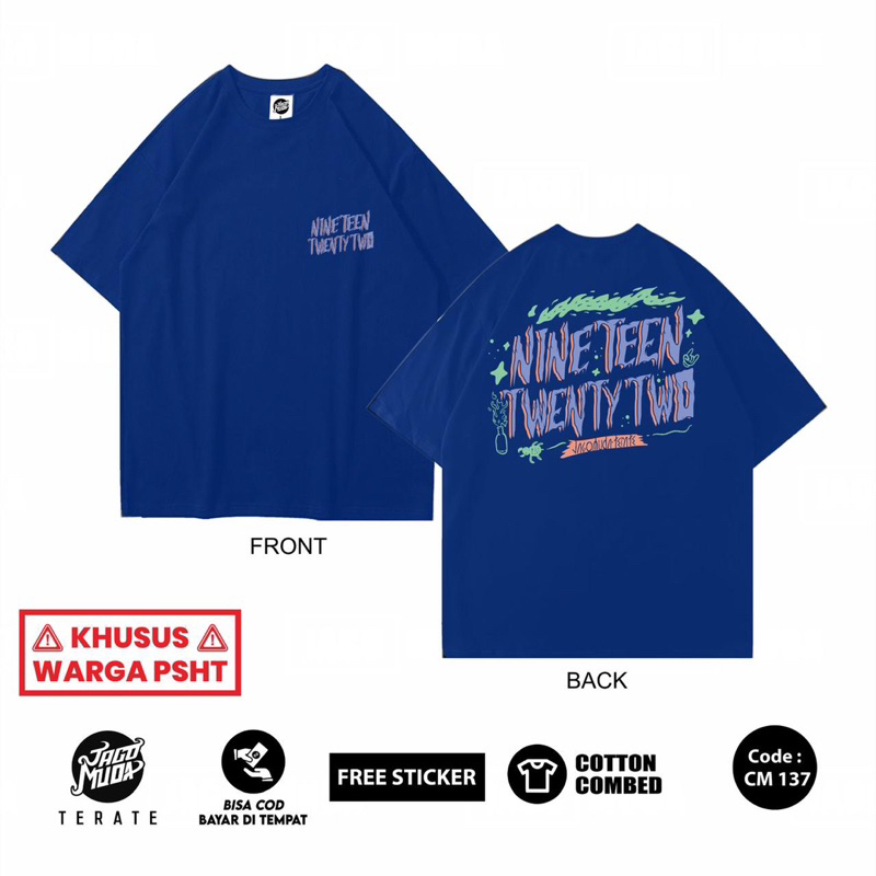Jagomuda Terate Kaos Sh Terate 1922 Terbaru Versi Warna Biru Cotton Combed 24S
