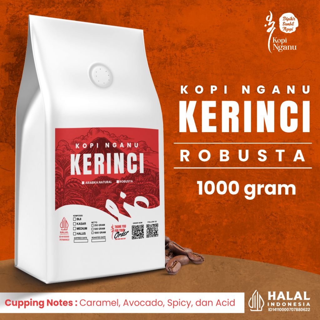 

Kopi Robusta Kerinci Asli 1 Kg Bubuk Biji Cocok untuk Espresso dan Tubruk