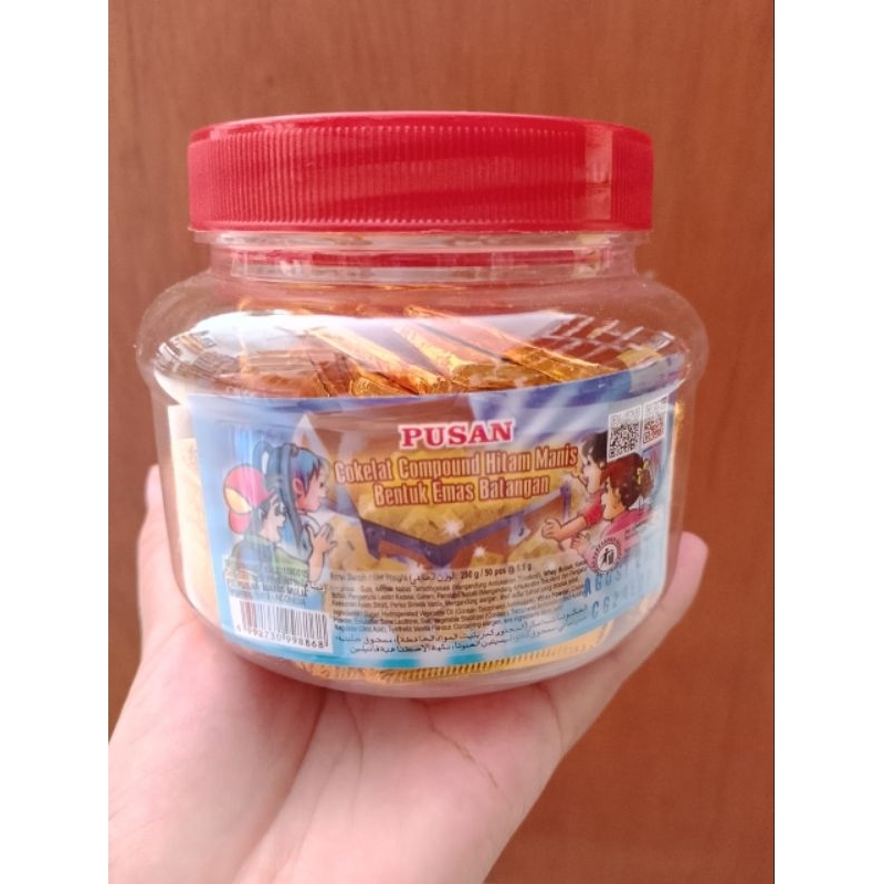 

Permen Emas coklat batangan