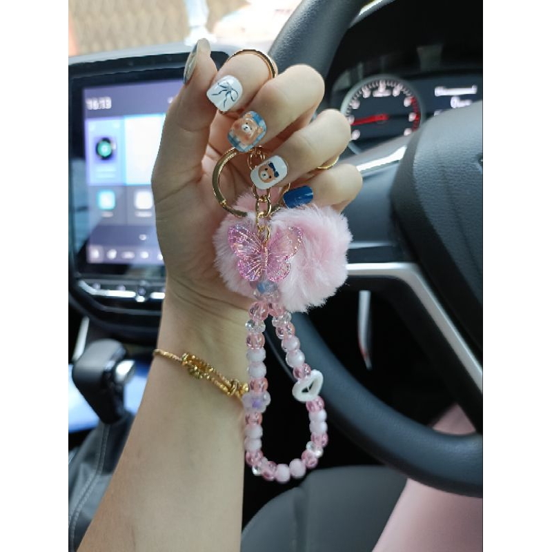 Gantungan Kunci Pompom Lala / Gantungan Tas Pompom Lala