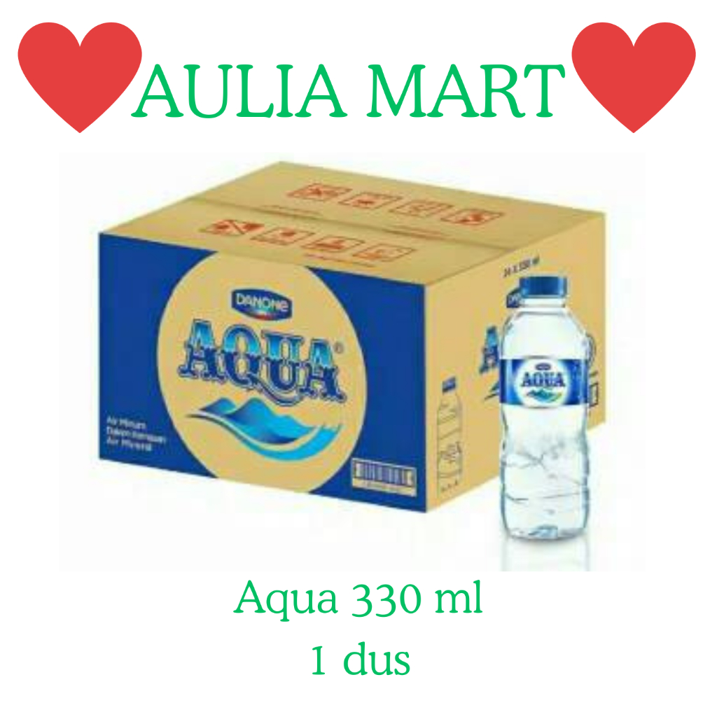 

Aqua Air Mineral Botol 330 ml 1 karton isi 24 pcs