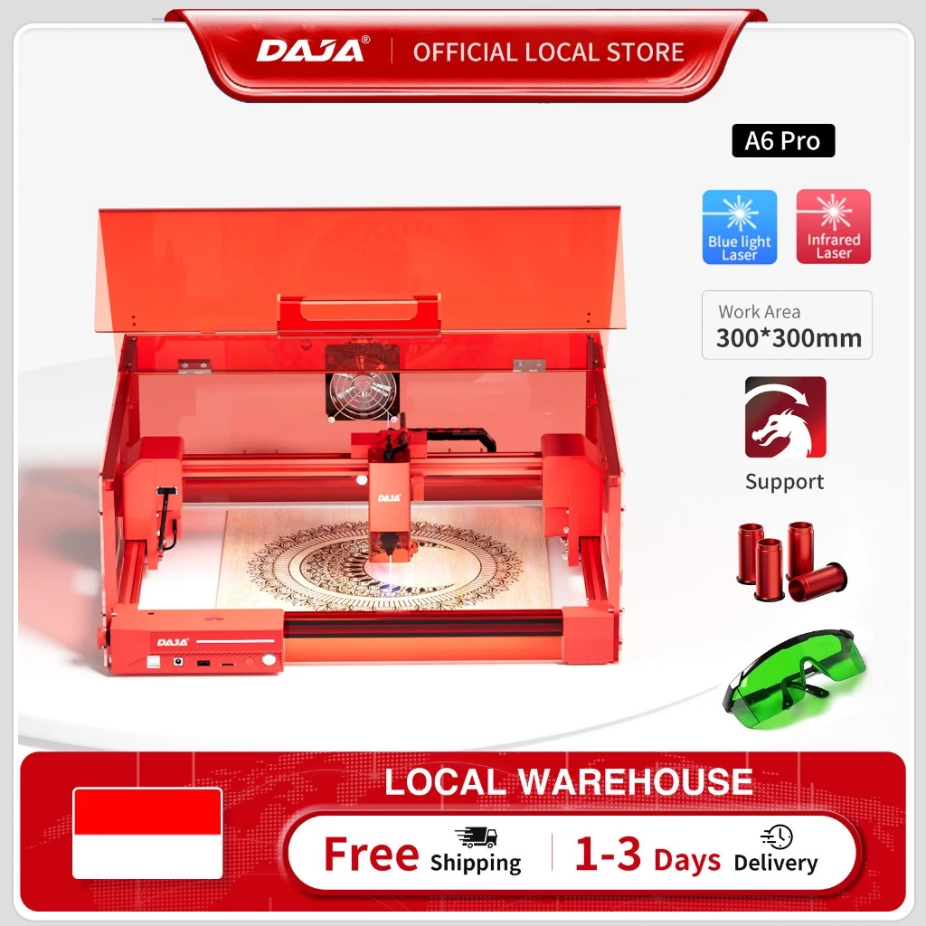 

Daja A7 Mini pro Mesin Ukir Laser Mikro Mesin Penanda Logam Baja Tahan Karat Aluminium Ukiran Laser Kayu Akrilik Plastik Bambu Desktop Pintar Ukiran Pemotongan DIY Printer Label Mini Huruf