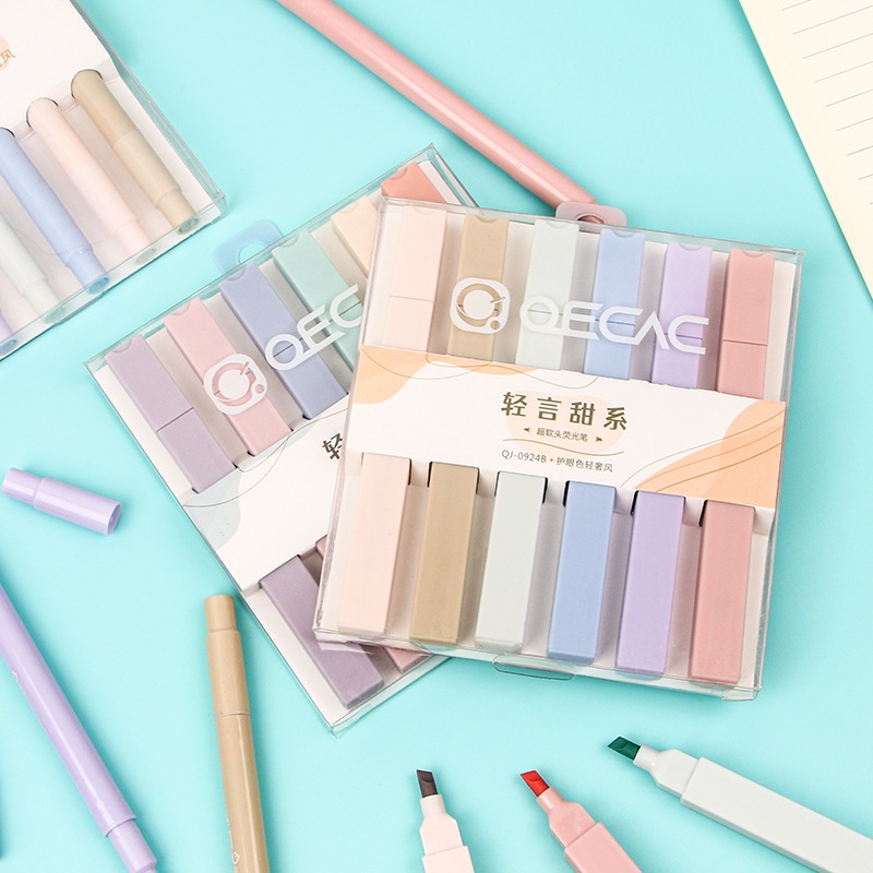 

SHINSDAY (6pcs) Highlighter / Stabilo Marker Spidol Tip Warna Pastel Macaroon
