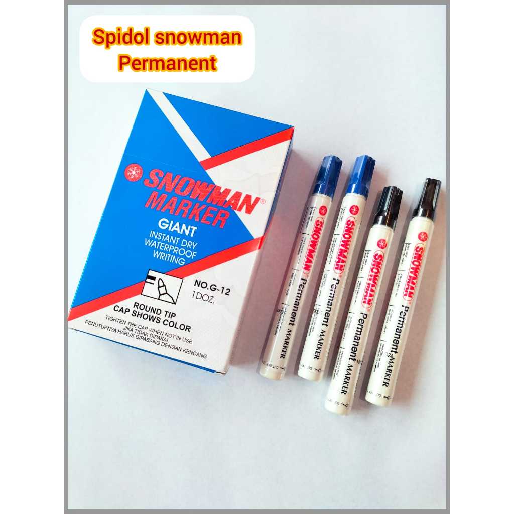

V2_Spidol Snowman Permanent/SPIDOL PERMANENT MARKER SNOWMAN G-12