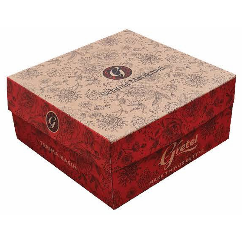 

GRETEL R10K BROWN 20X20 7CM KARDUS DUPLEX KRAFT DUS KUE JAJAN ROTI DOS NASI KOTAK LUNCH SNACK BOX