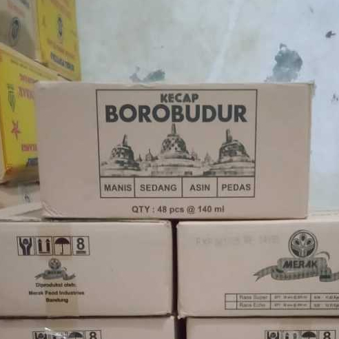 

[Dus] Kecap Manis Refil Merk BOROBUDUR Isi bersih 550 ml x 12 Pouch