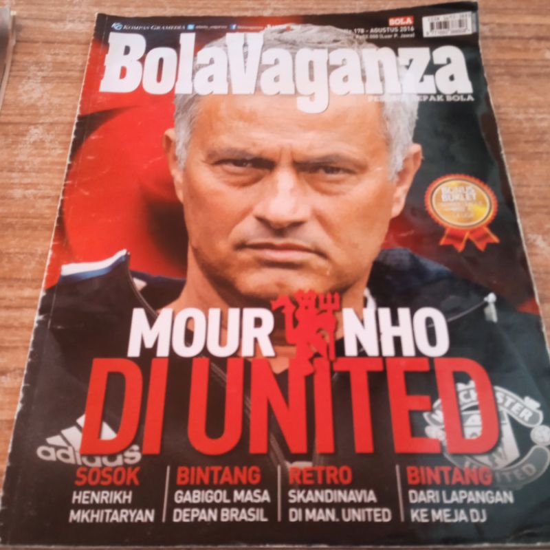 majalah bola vaganza Mourinho di united