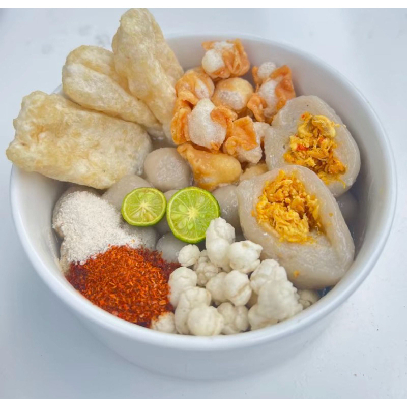 Baso aci ayam suwir/Baso aci ayam suwir termurah/Boci ayam suwir