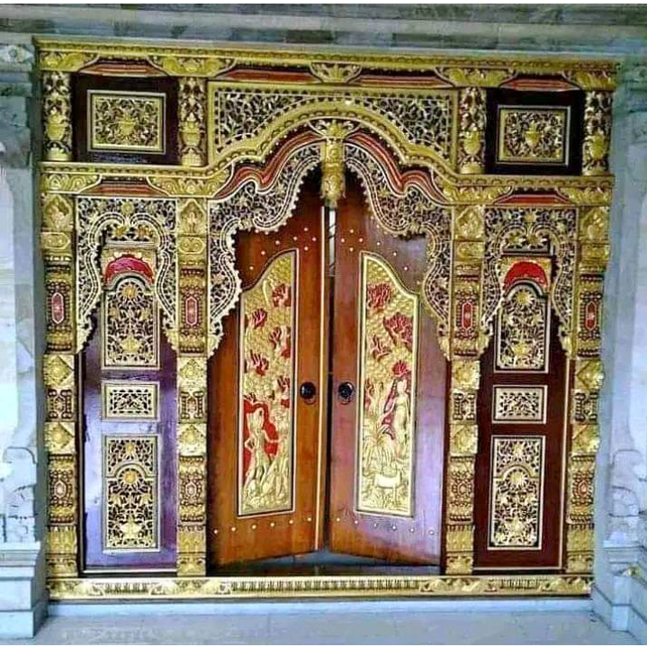 Pintu gebyok apik Ramayana