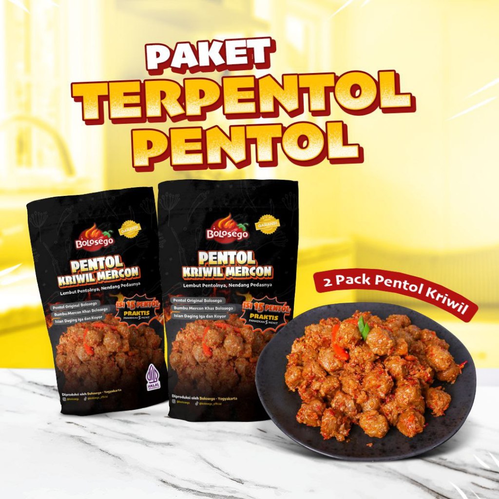 PAKET TERPENTOL PENTOL (2 PACK PENTOL MERCON) PEDAS BOLOSEGO