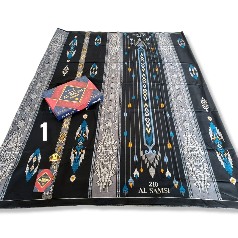 BELI 1 GRATIS 1 sarung Al samsi motif BHS SGE liris serian hitam hijau/merah/Oren/coklat/biru