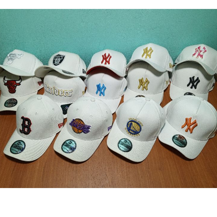 topi import putih new era cap Lakers sf bull Jordan LA Dodgers rijek kotor